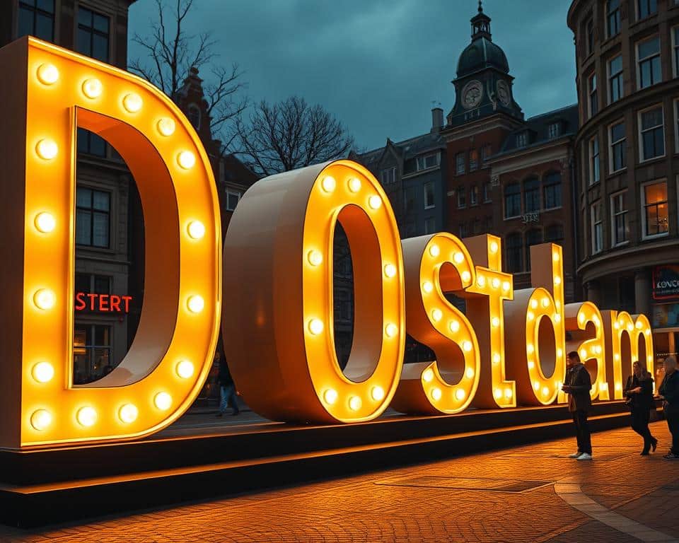 Grote lichtgevende letters kopen Amsterdam