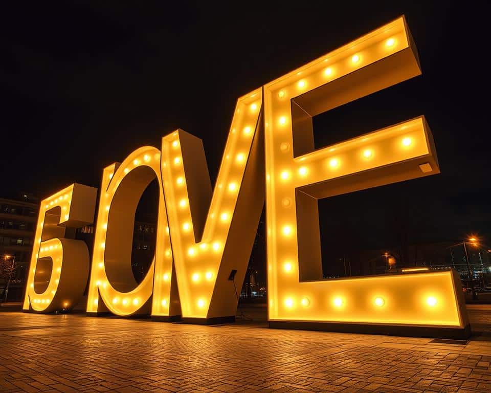 Grote lichtgevende letters kopen Eindhoven