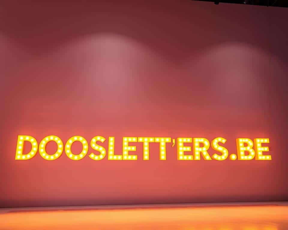 lichtgevende letters BRUSSEL