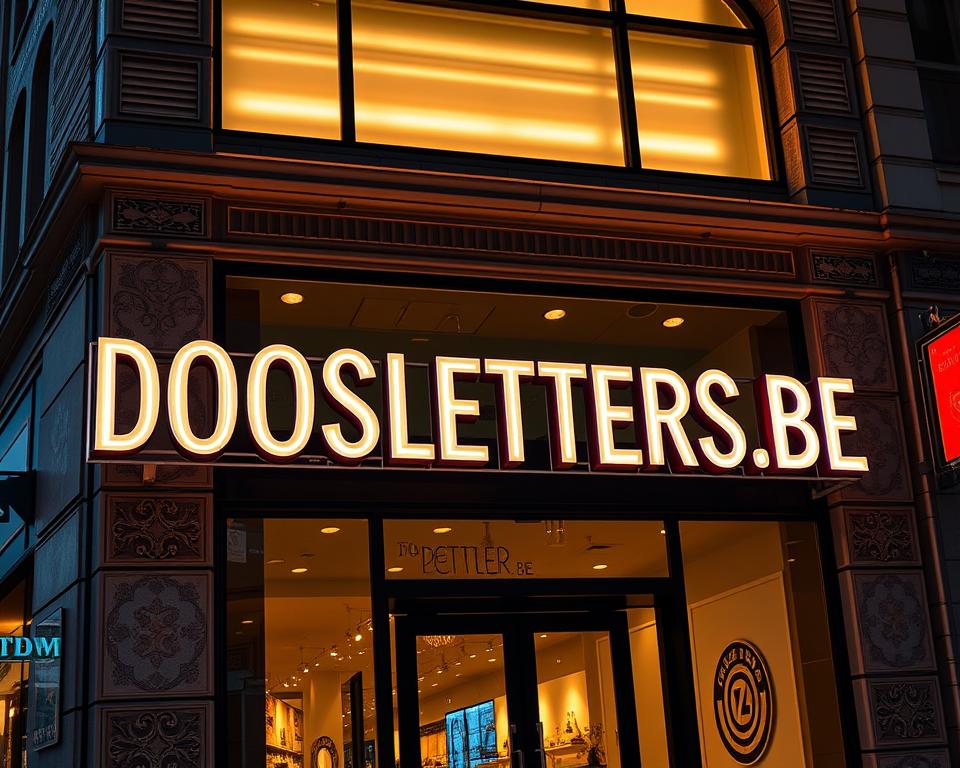 reclame verlichting gevel